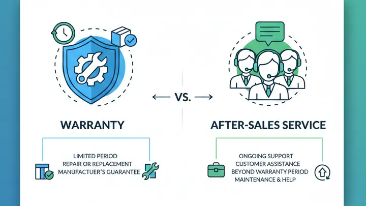 تفاوت گارانتی و خدمات پس از فروش